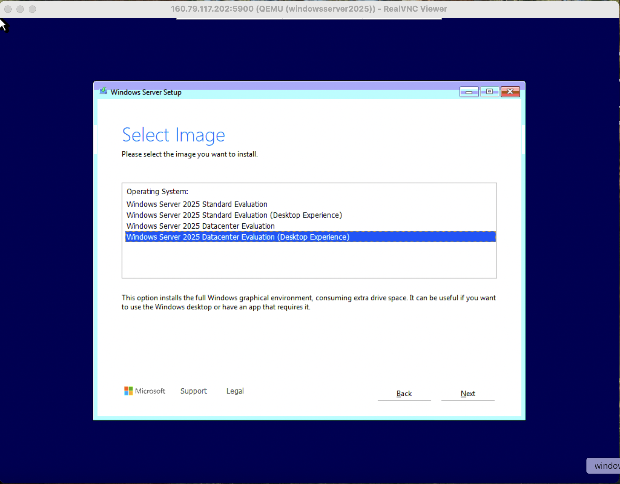 Install journey