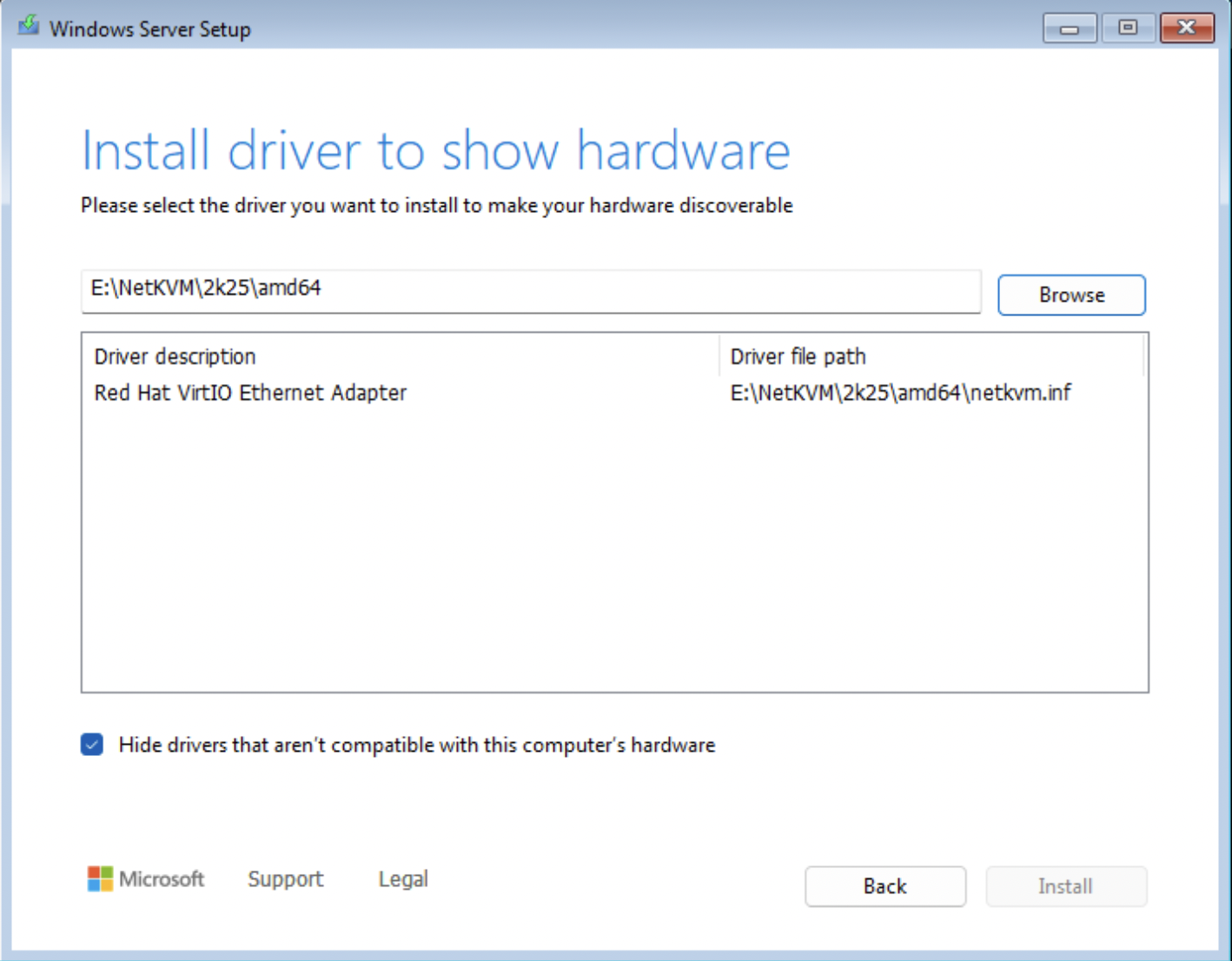 Driver select