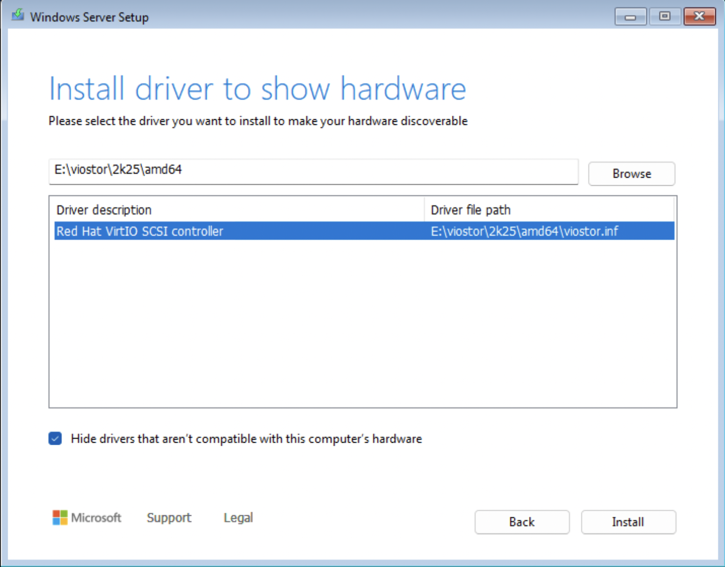 Driver select