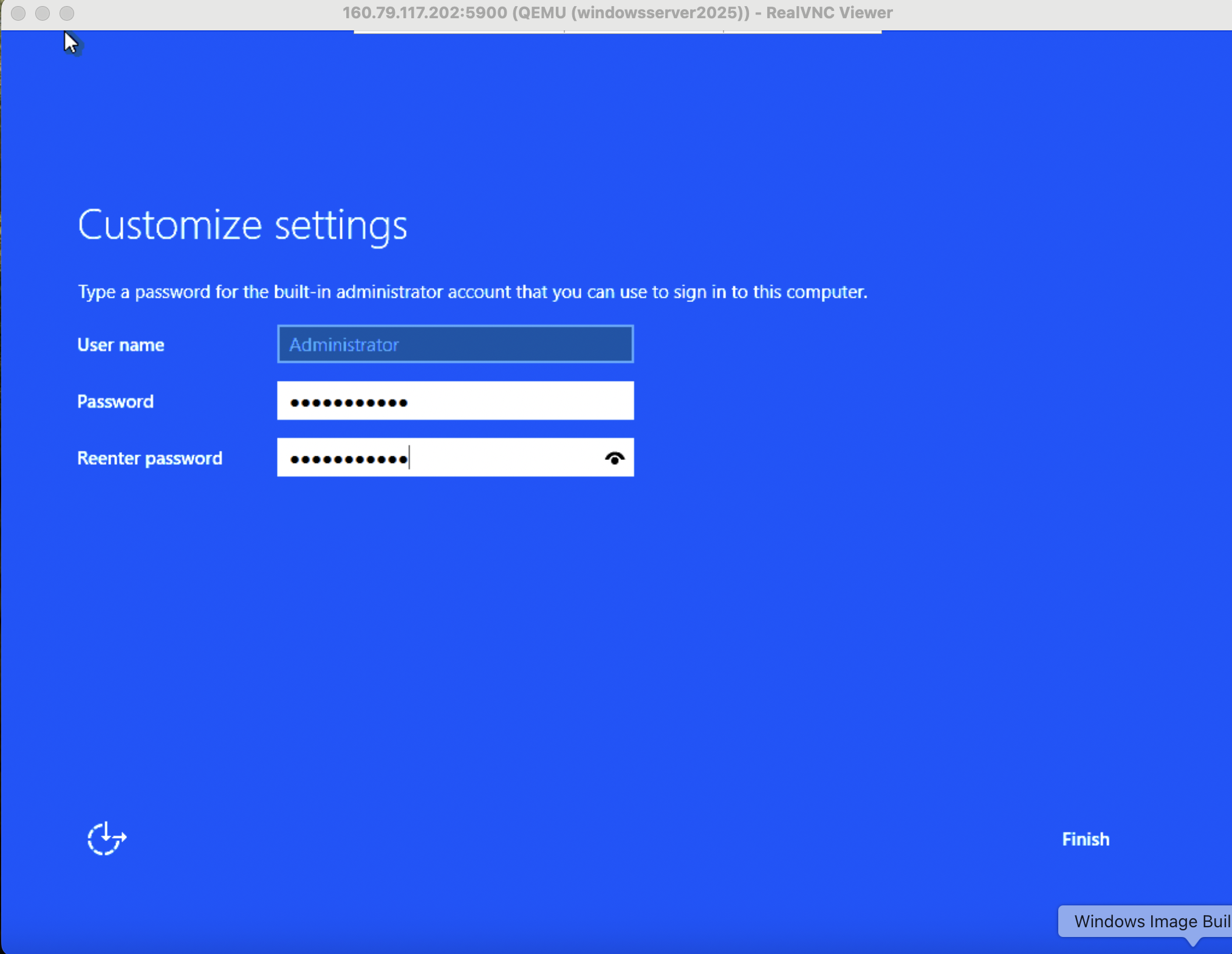 Admin setup