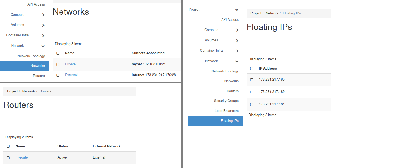 Network details