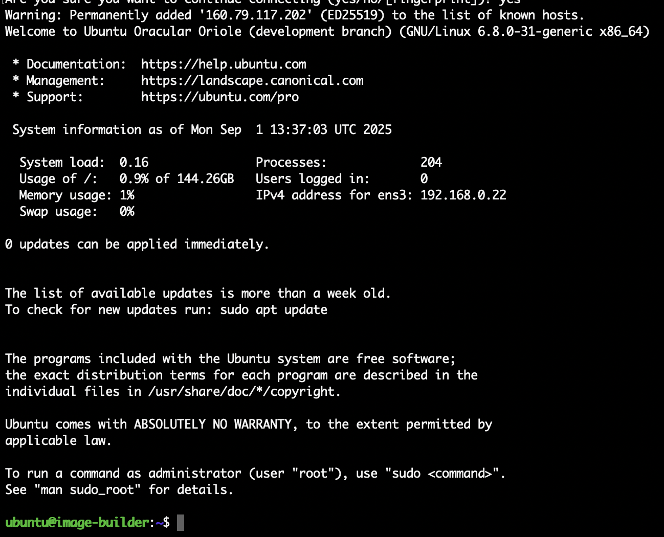 Instance SSH