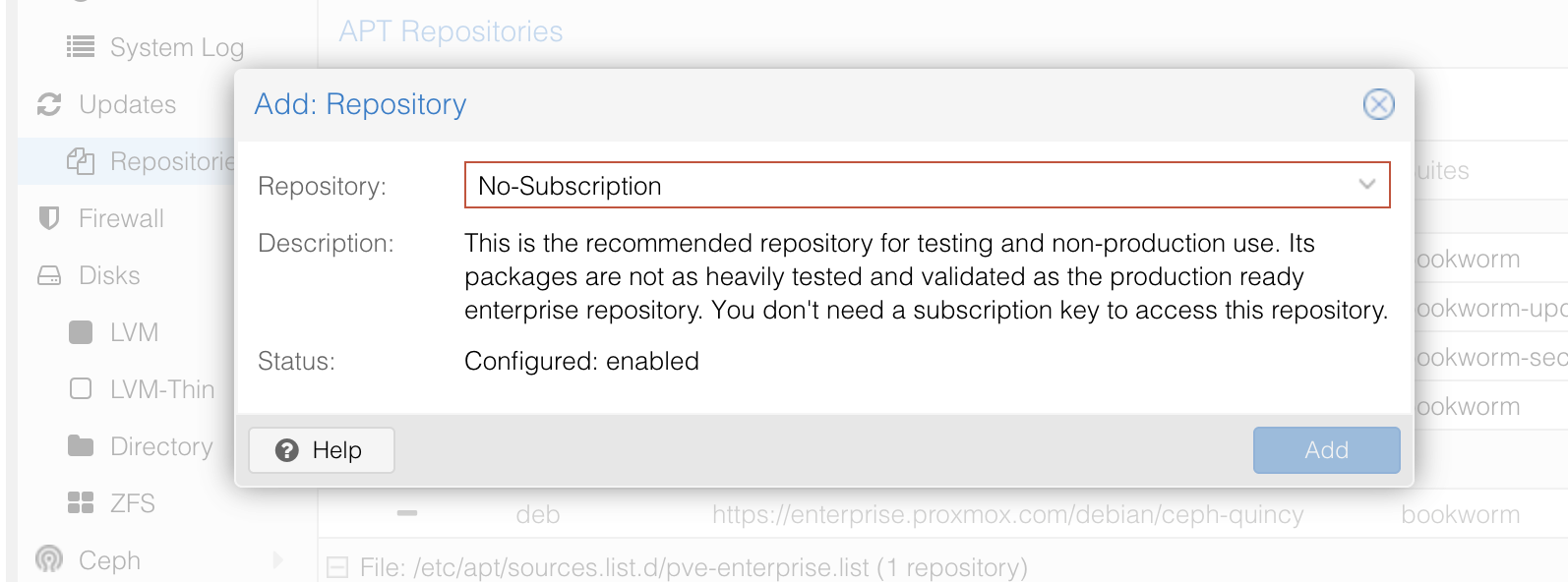 No subscription