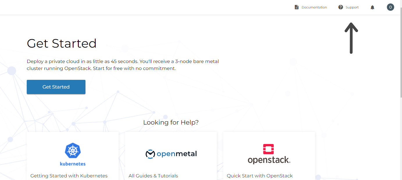 OpenMetal Central Support from Home