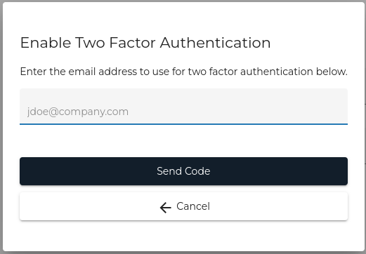 Two-Factor email