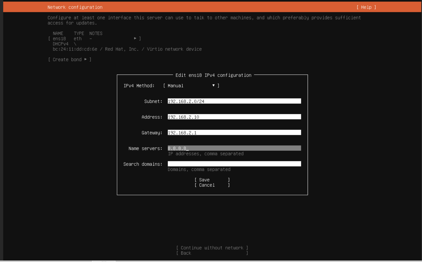 Ubuntu Network