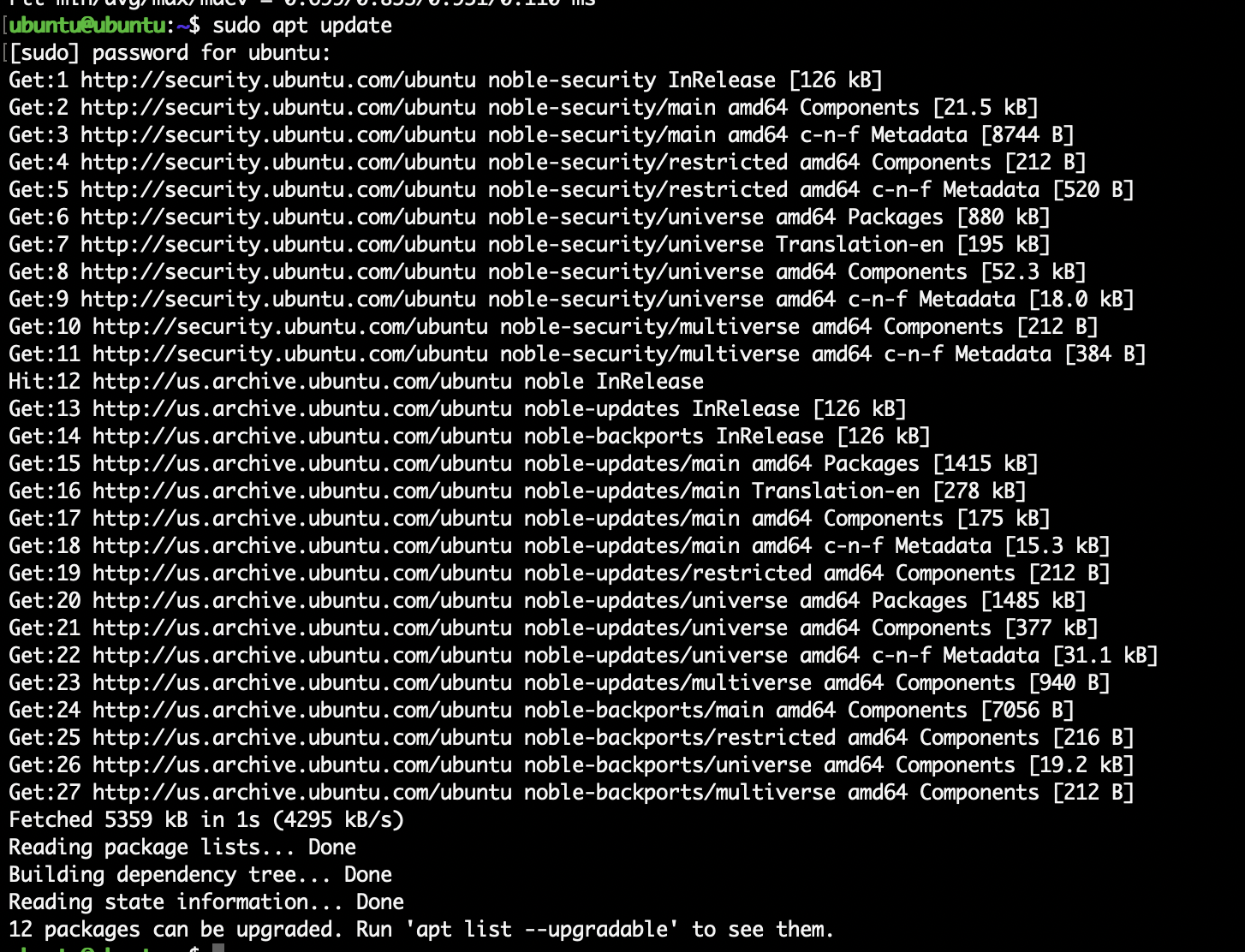 Ubuntu Update