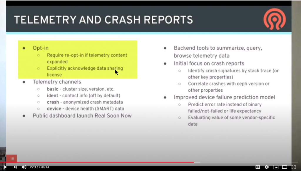 Telemetry and Crash Reports