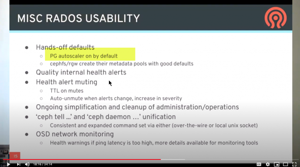Misc Rados Usability
