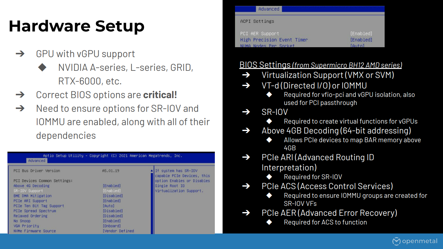 vGPU Hardware Setup Presentation Slide