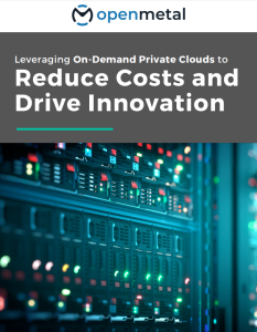 Leveraging On-Demand Private Clouds to Reduce Costs and Drive Innovation