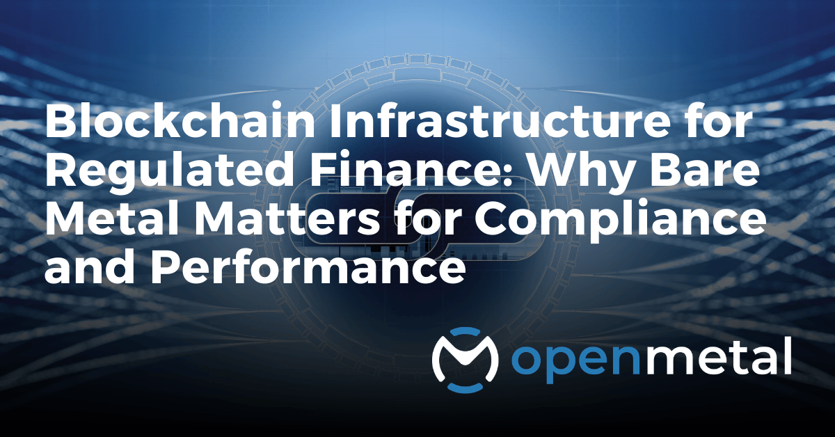 Enterprise blockchain infrastructure diagram for compliant financial services