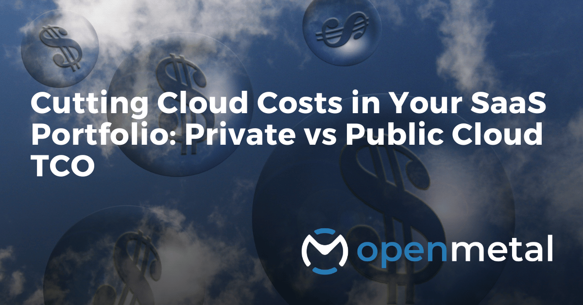 Cutting Cloud Costs in Your SaaS Portfolio Private vs Public Cloud TCO