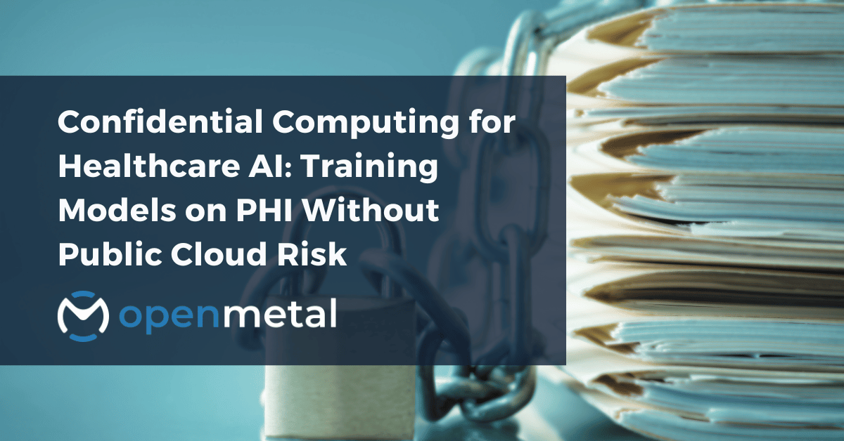 "Healthcare professionals analyzing AI models in a secure confidential computing environment with protected patient data