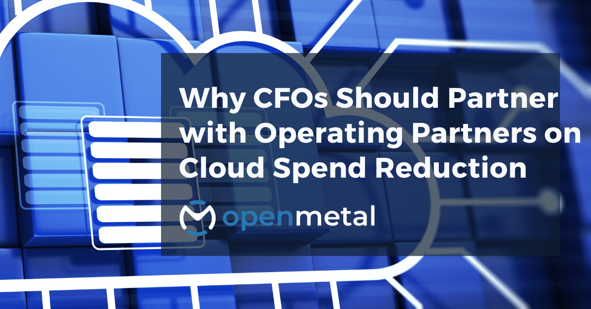 CFO and Operating Partner collaborating on cloud cost reduction strategy 