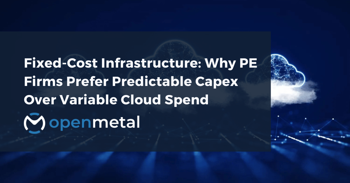 Private equity operating partners reviewing infrastructure fixed versus variable cloud spending patterns for portfolio optimization