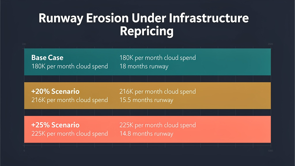 Runway Erosion under Infrastructure Repricing