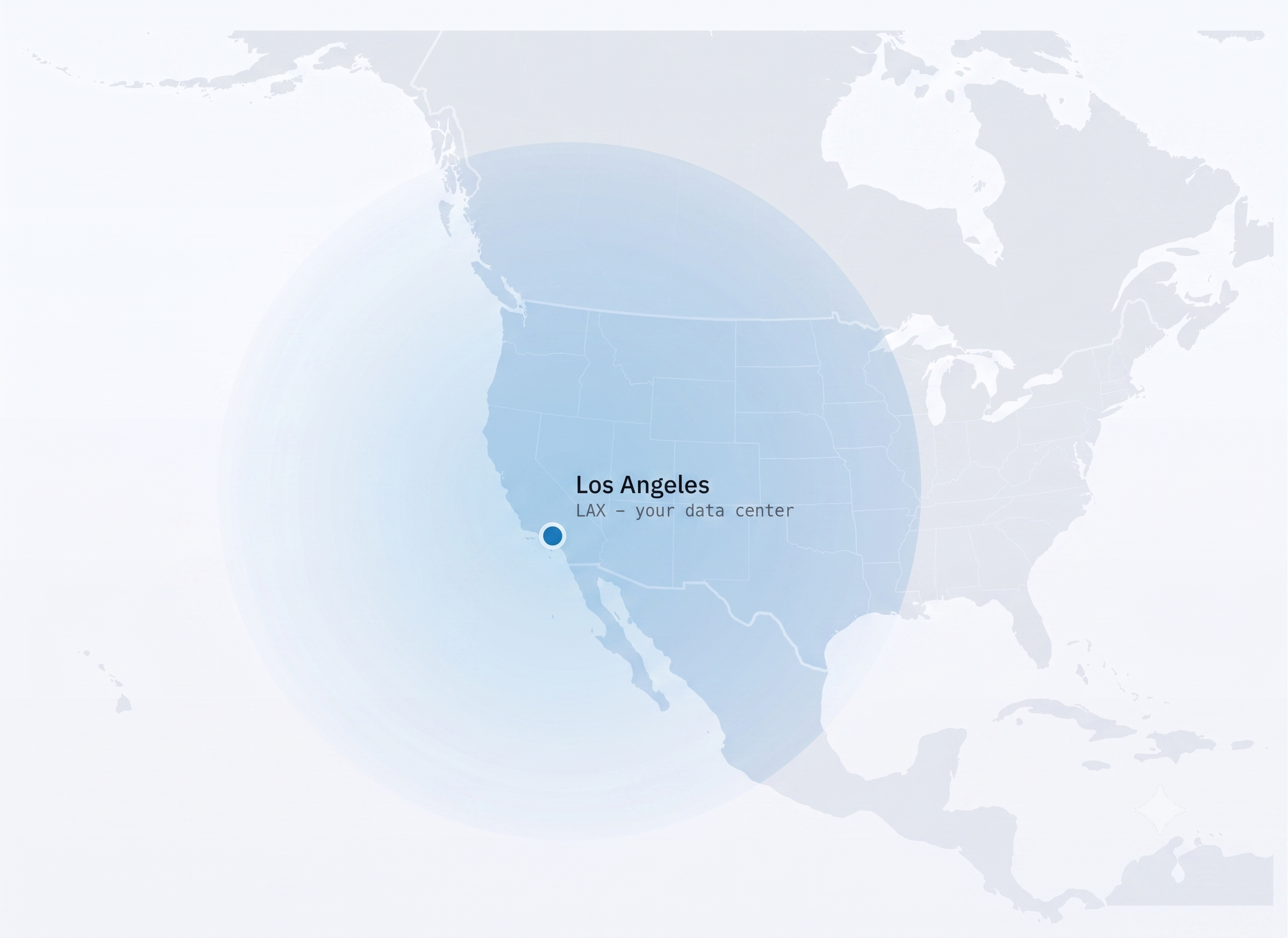 Los Angeles Data Center Reach